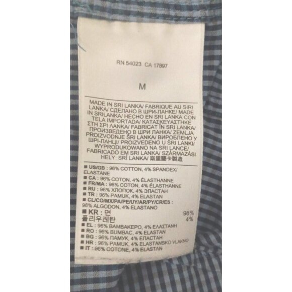 Banana Republic Slim Fit Blue Button-Up Shirt Men’s M Cotton Blend Long Sleeve - Picture 4 of 5